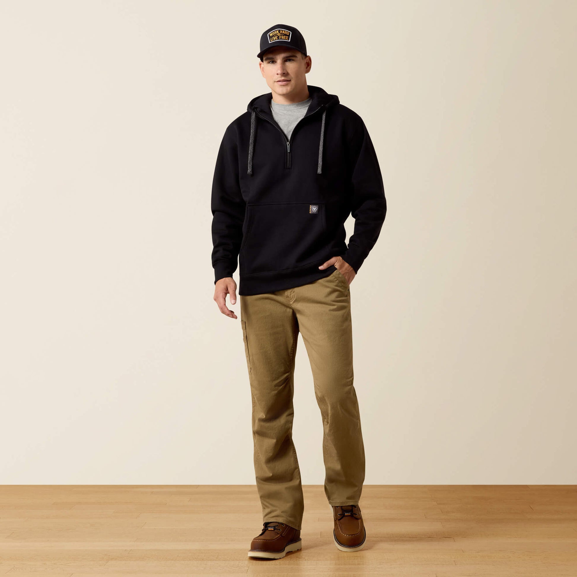 Ariat Rebar Workman 1/4 Zip Hoodie