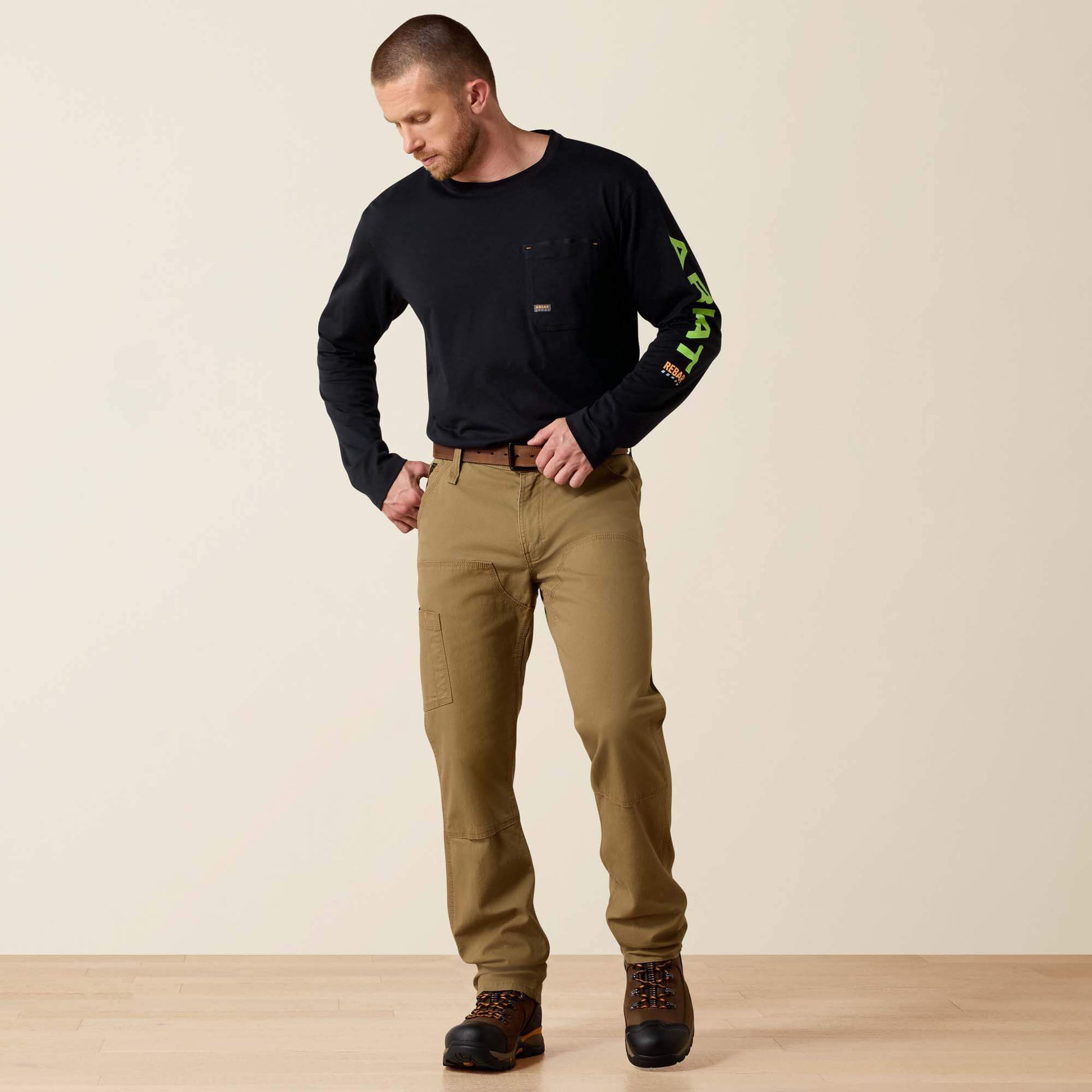 Ariat Rebar M4 Relaxed DuraStretch Made Tough Double Front Straight Pant