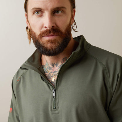 Ariat FR Combat Stretch Patriot 1/4 Zip Work Shirt