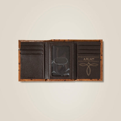 Ariat Ostrich Trifold Wallet