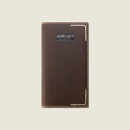 Ariat Thick Stitch Checkbook Wallet