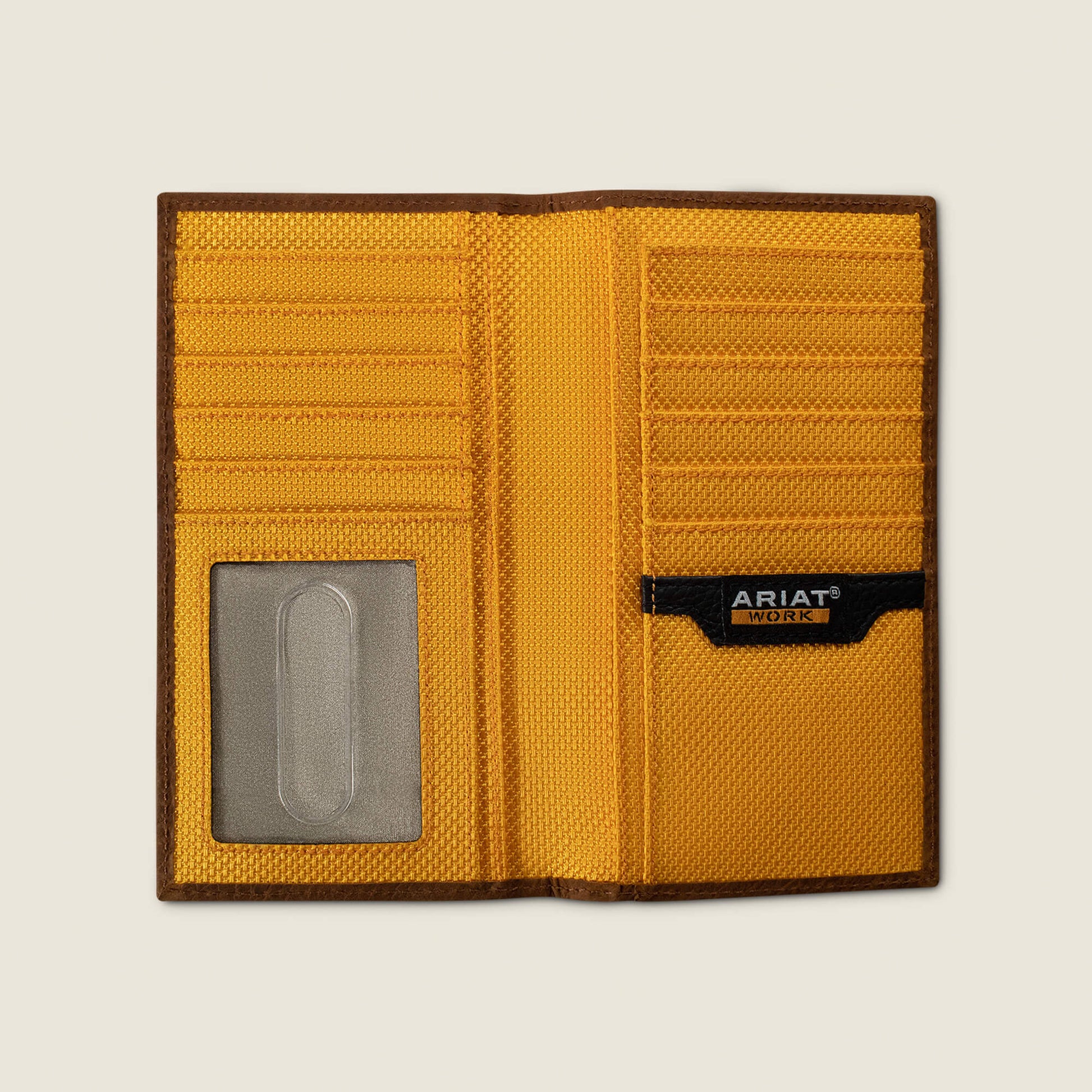 Ariat Thick Stitch Checkbook Wallet