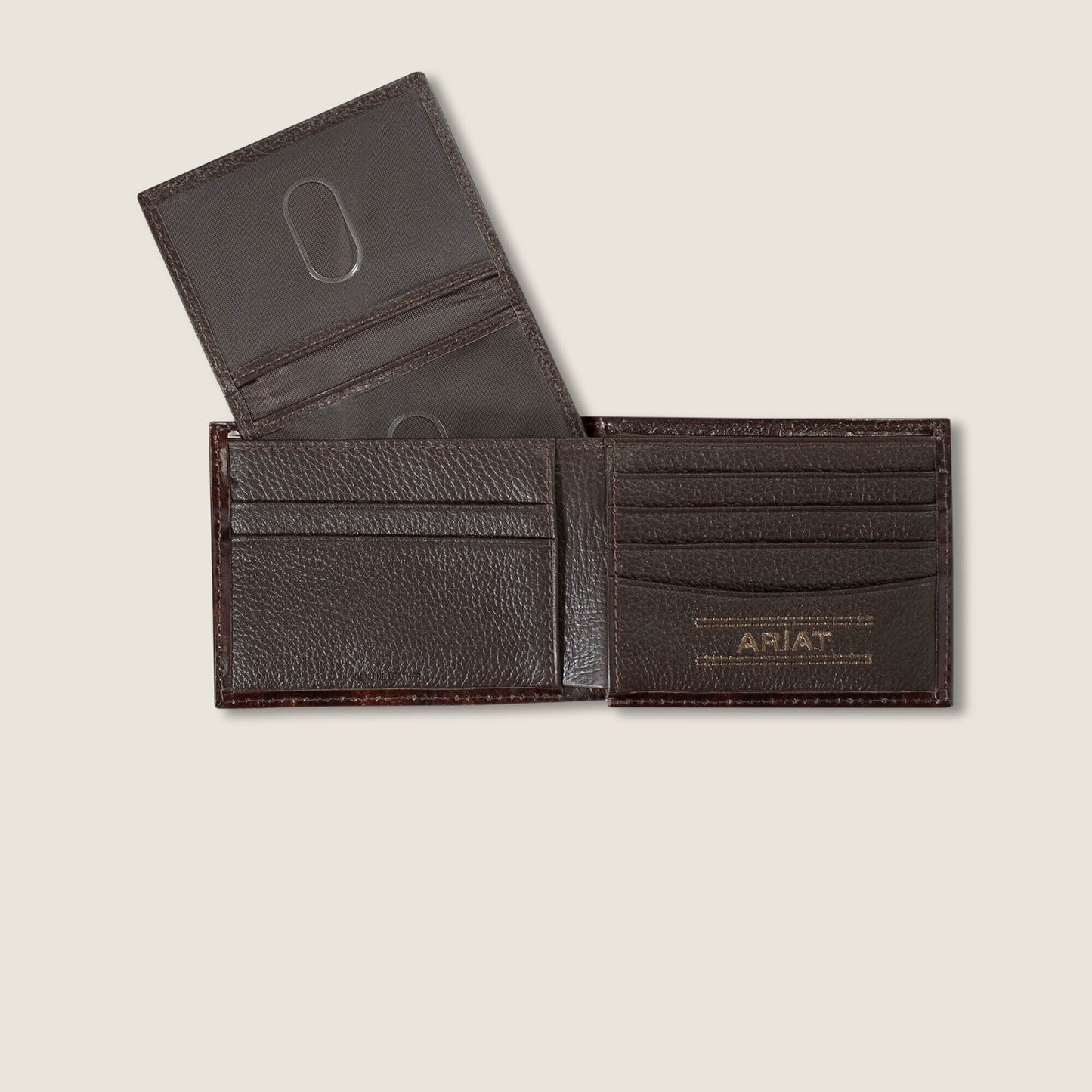 Ariat Tooled Feather Bifold Wallet