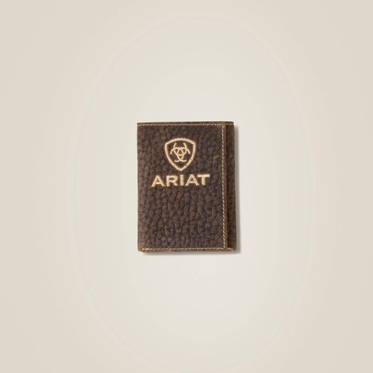 Ariat Pebble Leather Trifold Wallet