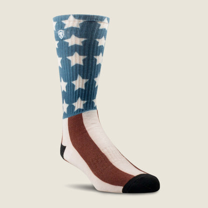 Ariat Patriot Graphic Crew Work Sock