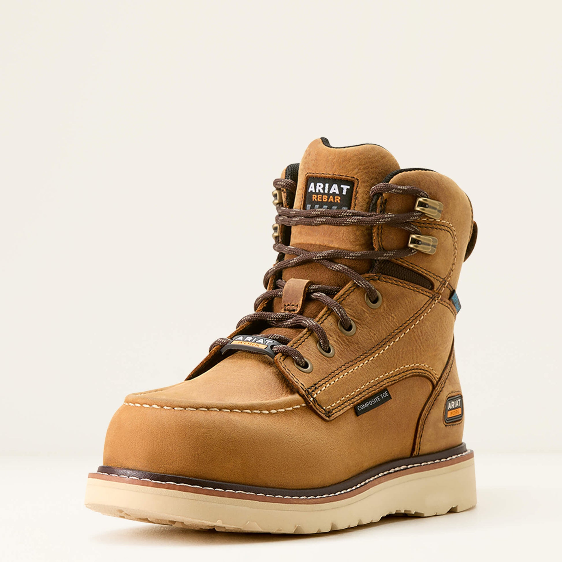 Ariat Rebar Wedge Moc Toe Waterproof Composite Toe Work Boot