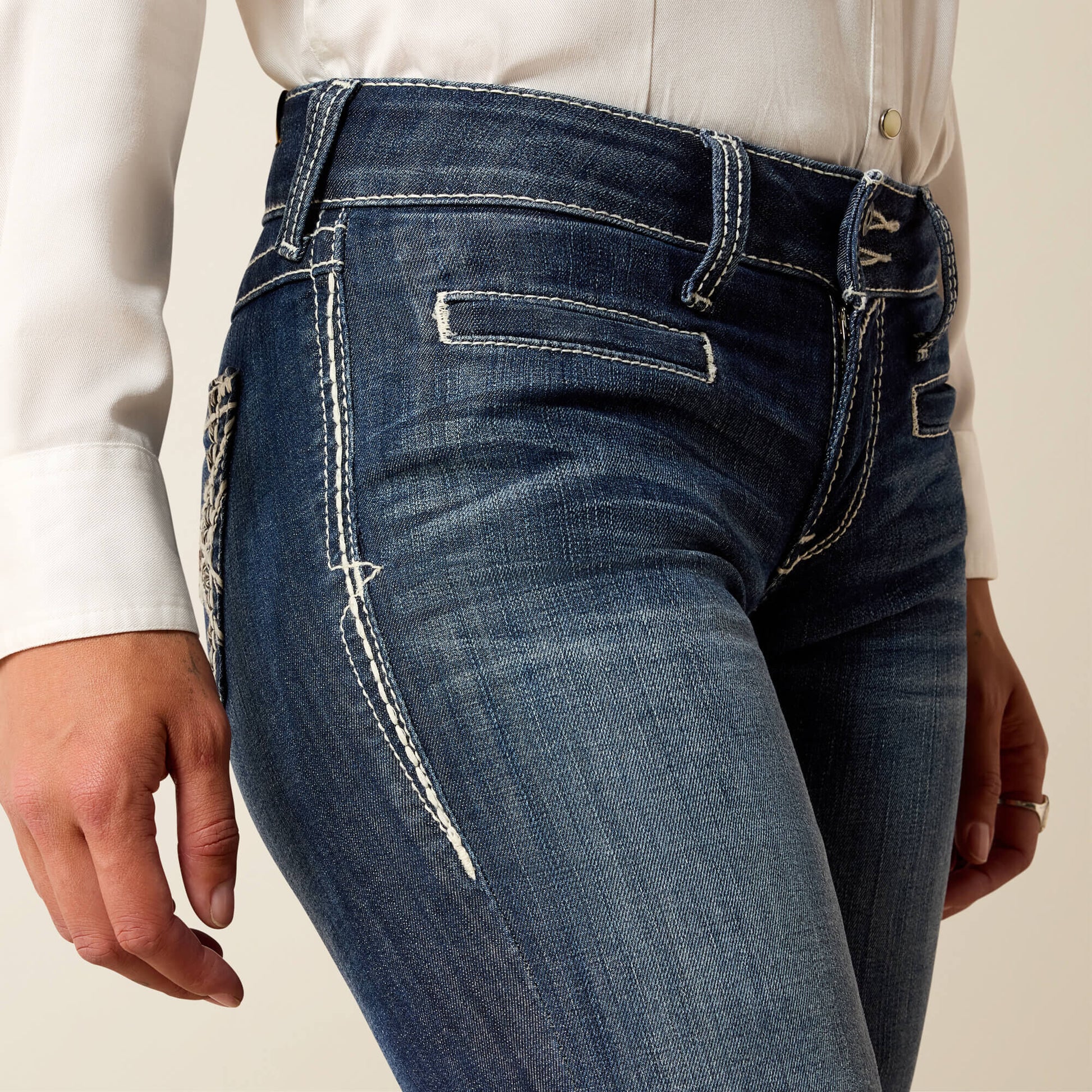 Ariat Mid Rise Entwined Trouser Jeans
