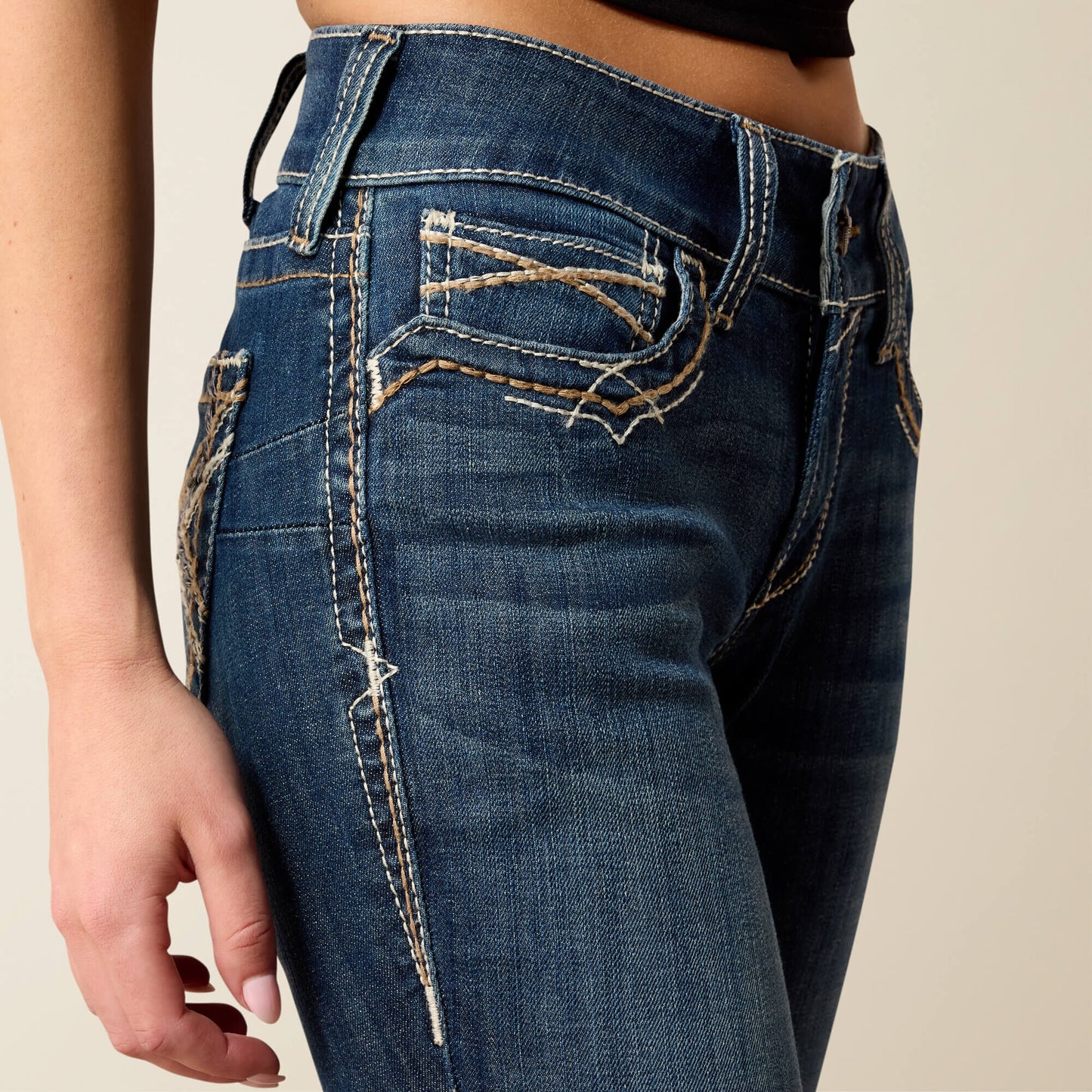 Ariat Mid Rise Entwined Festival Boot Cut Jeans