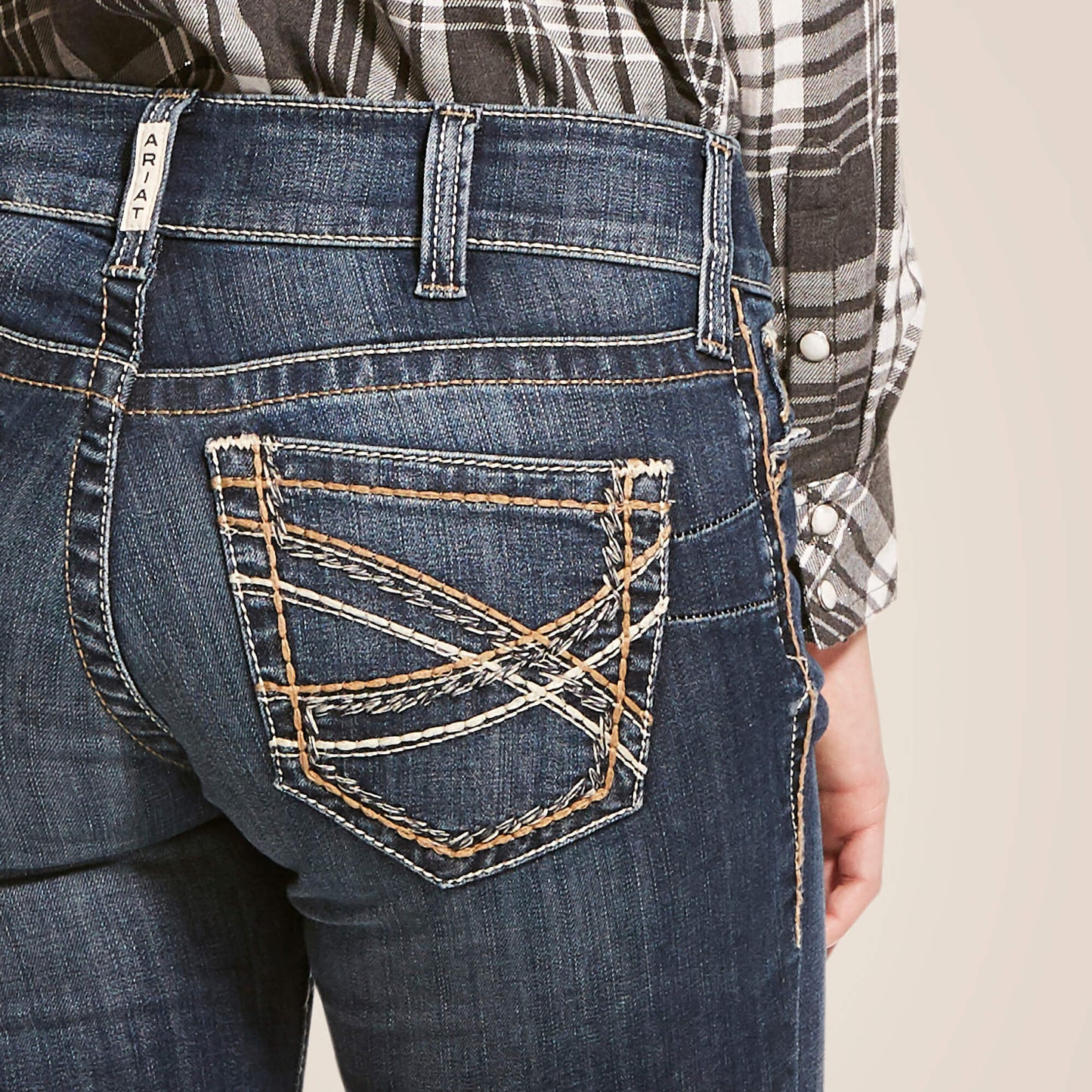 Ariat Mid Rise Entwined Festival Boot Cut Jeans
