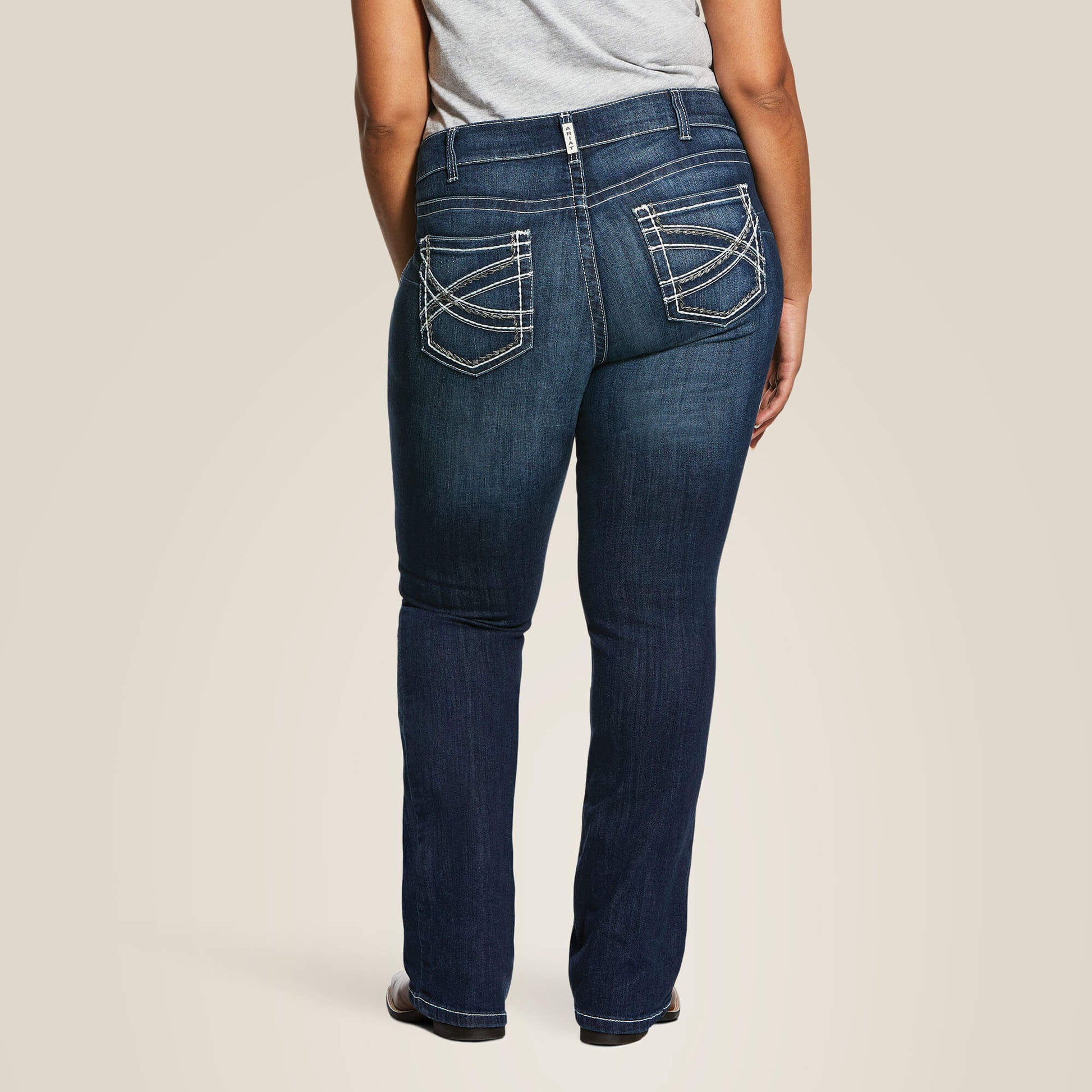 Ariat R.E.A.L. Mid Rise Stretch Entwined Boot Cut Jean