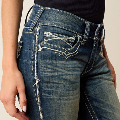 Ariat R.E.A.L. Mid Rise Stretch Entwined Boot Cut Jean