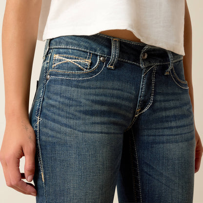Ariat Mid Rise Whipstitch Boot Cut Jean