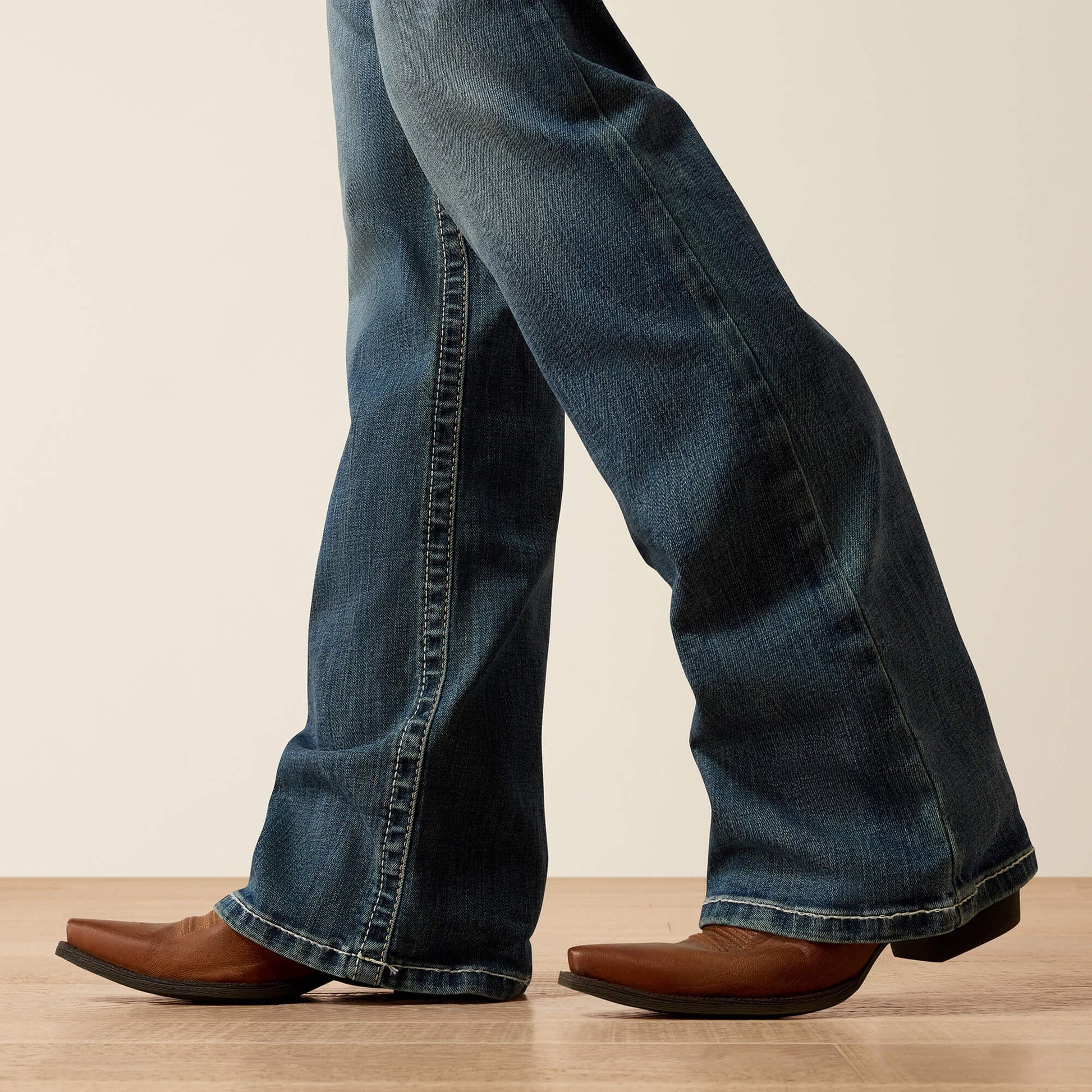 Ariat R.E.A.L. Mid Rise Whipstitch Boot Cut Jean