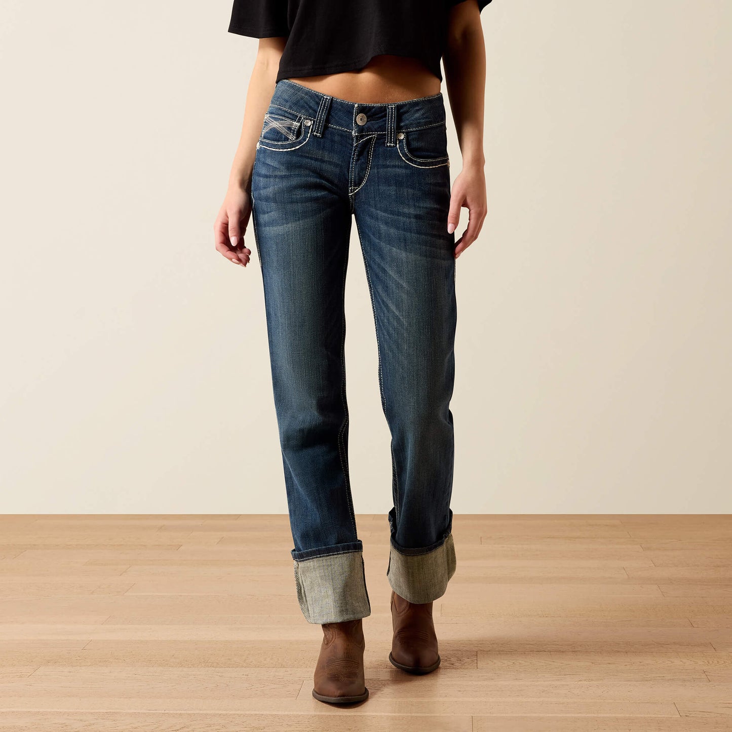 Ariat Mid Rise Ivy Straight Leg Jean