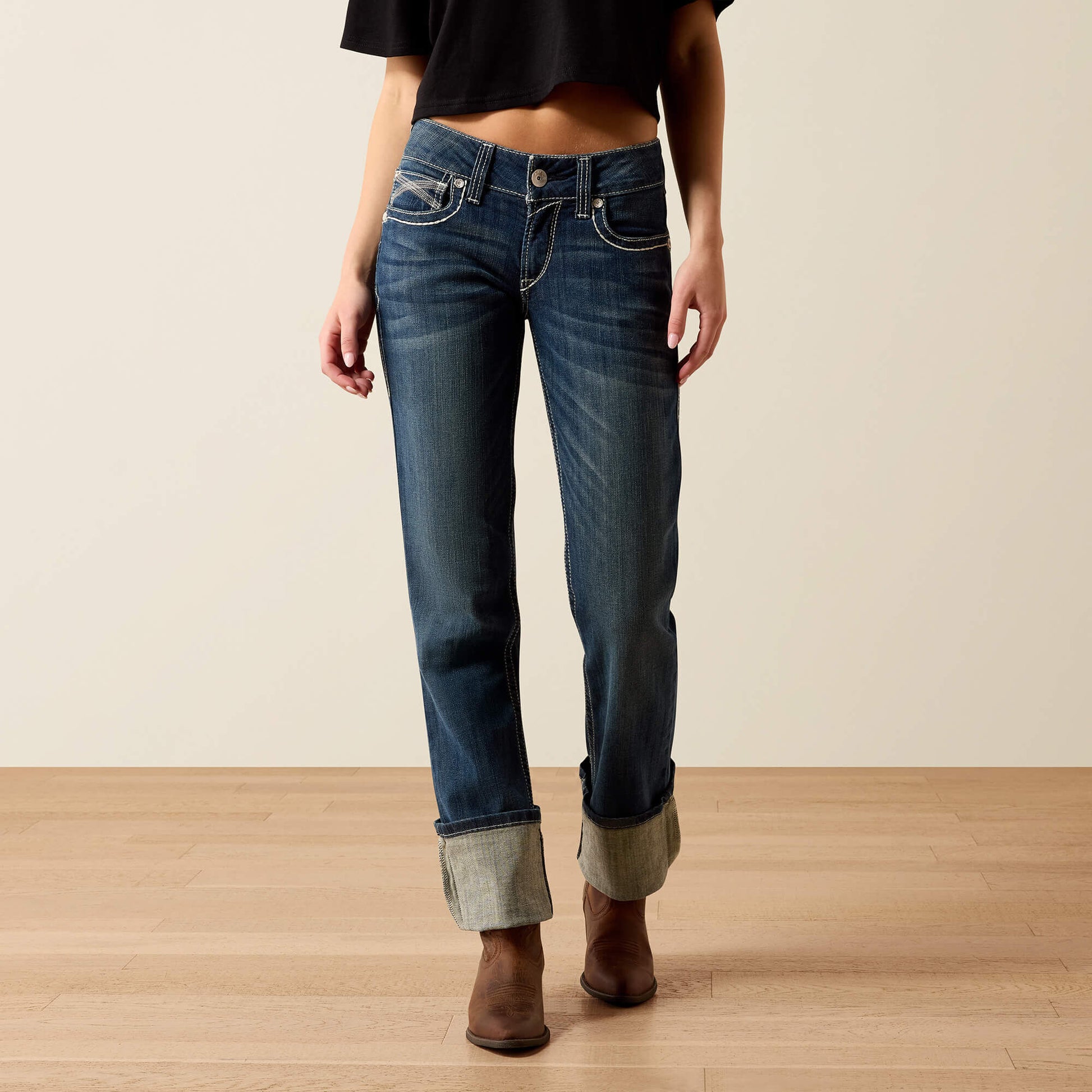 Ariat Mid Rise Ivy Straight Leg Jean