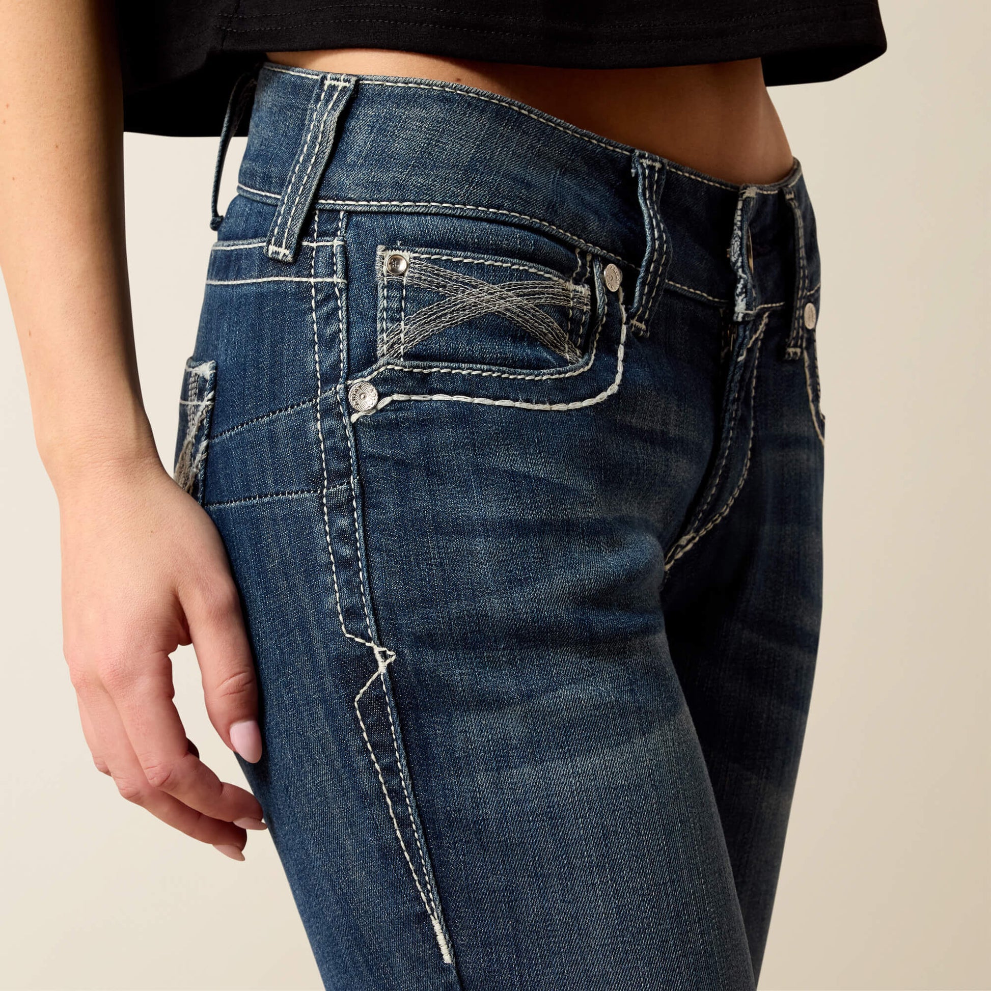 Ariat Mid Rise Ivy Straight Leg Jean