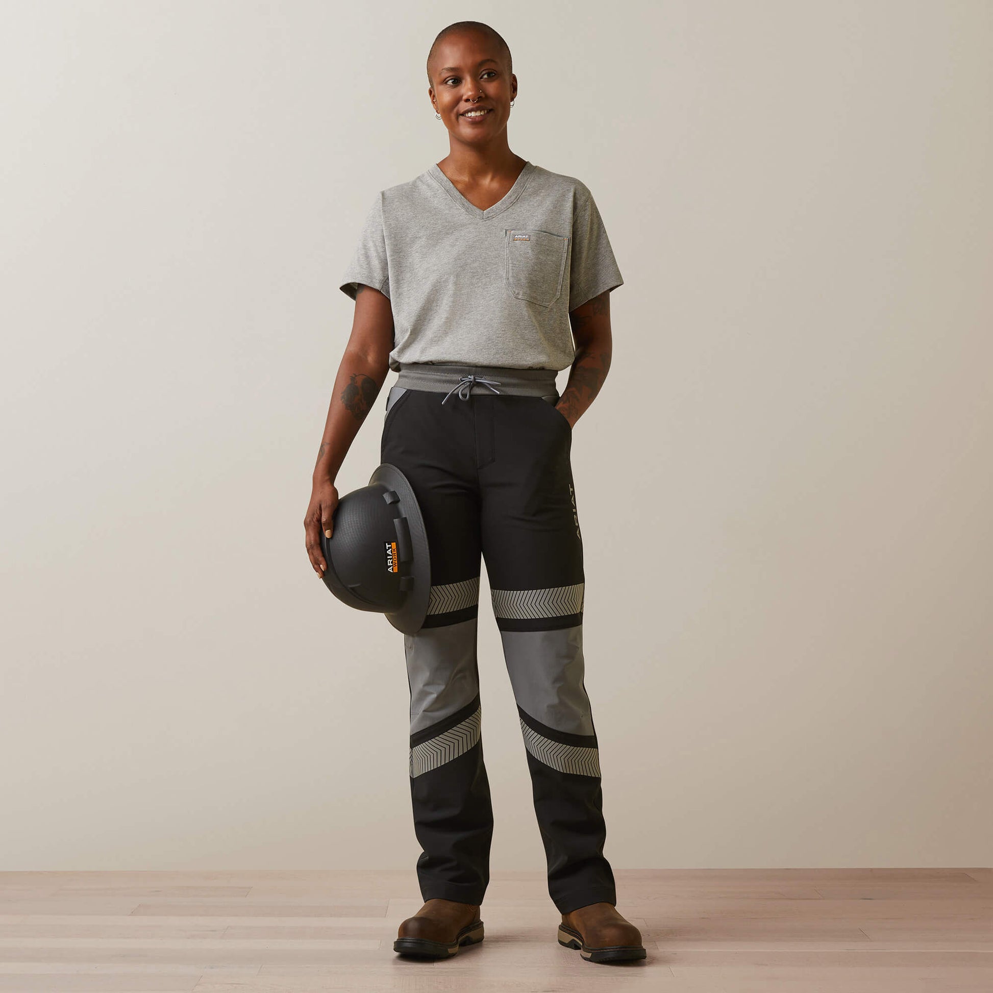 Ariat Rebar Perfect Rise Hi-Vis Pull-On DuraStretch Slim Leg Pants