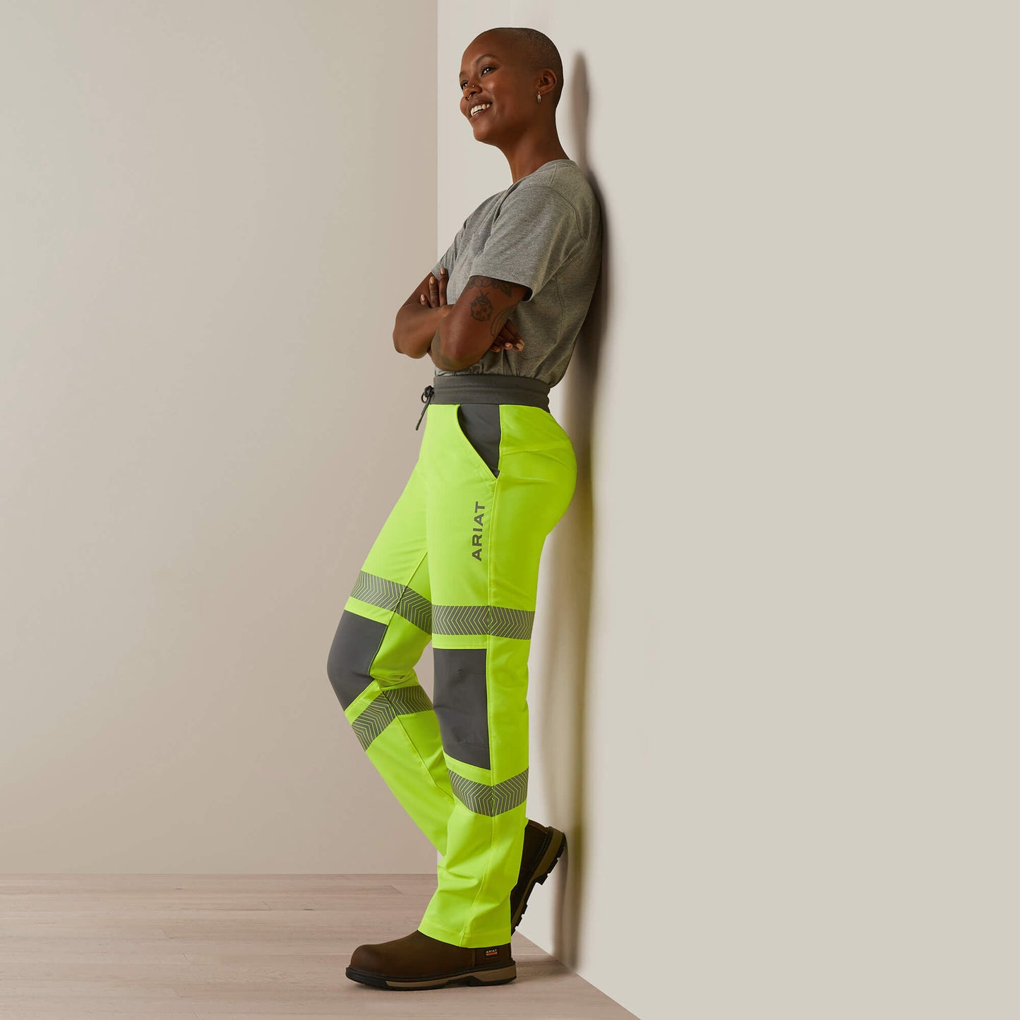 Ariat Rebar Perfect Rise Hi-Vis Pull-On DuraStretch Slim Leg Pants