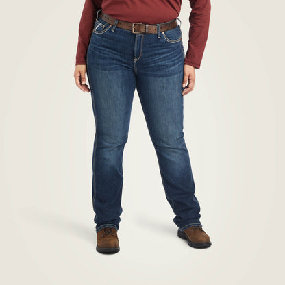 Ariat Rebar Perfect Rise Riveter DuraStretch Straight Leg Jeans