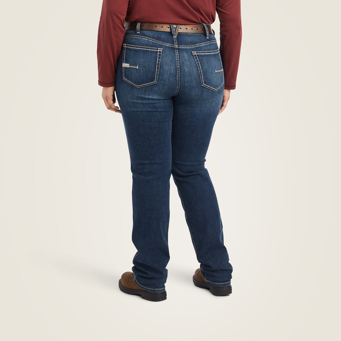 Ariat Rebar Perfect Rise Riveter DuraStretch Straight Leg Jeans