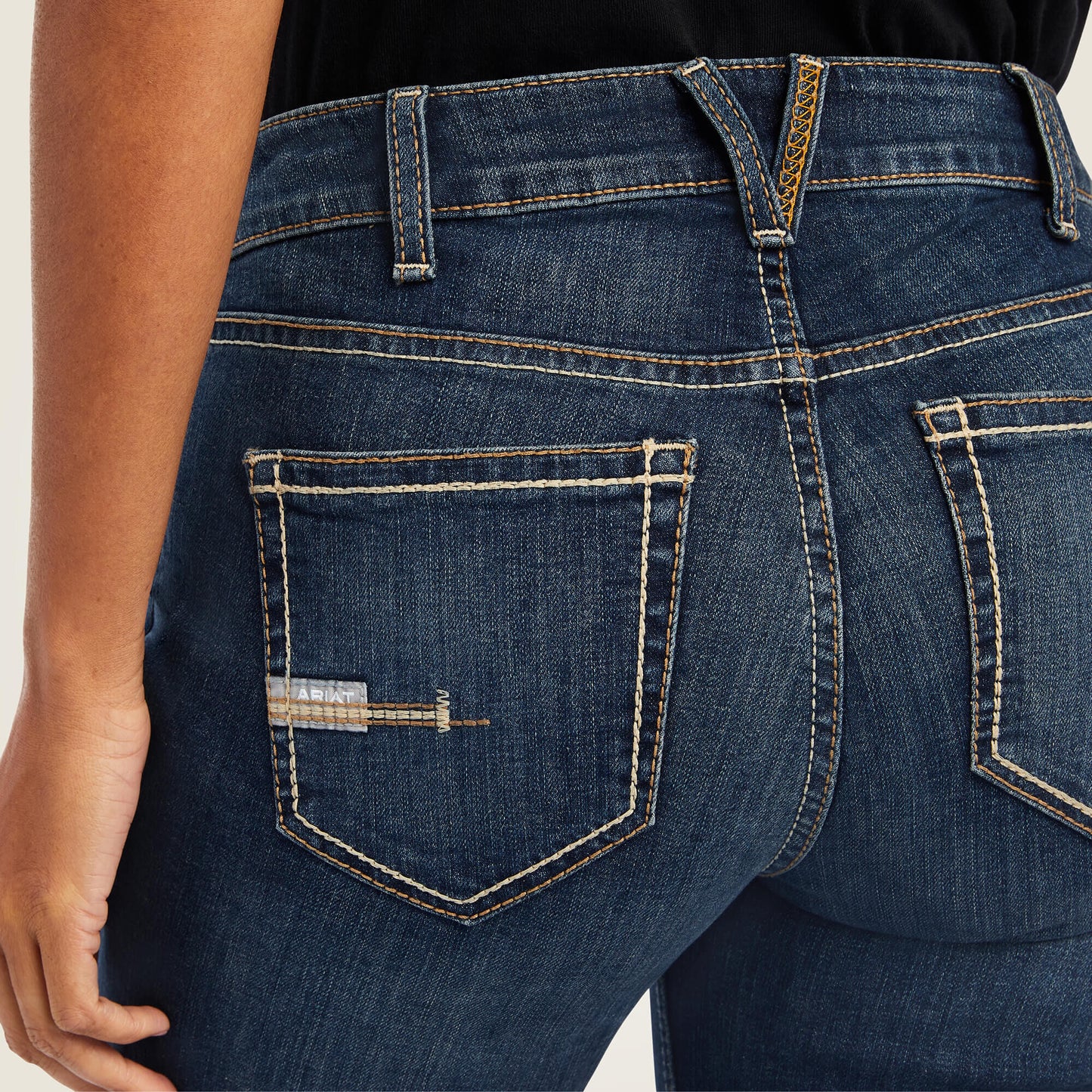Ariat Rebar Perfect Rise Riveter DuraStretch Straight Leg Jeans