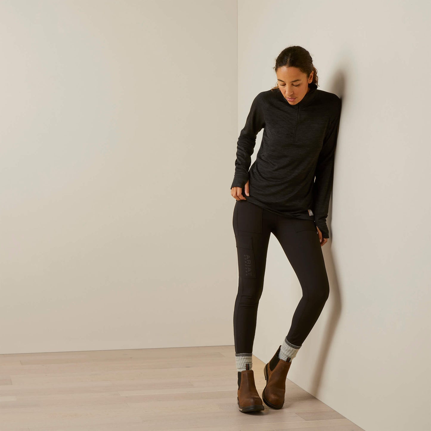 Ariat Rebar Gridwork 1/4 Zip Baselayer