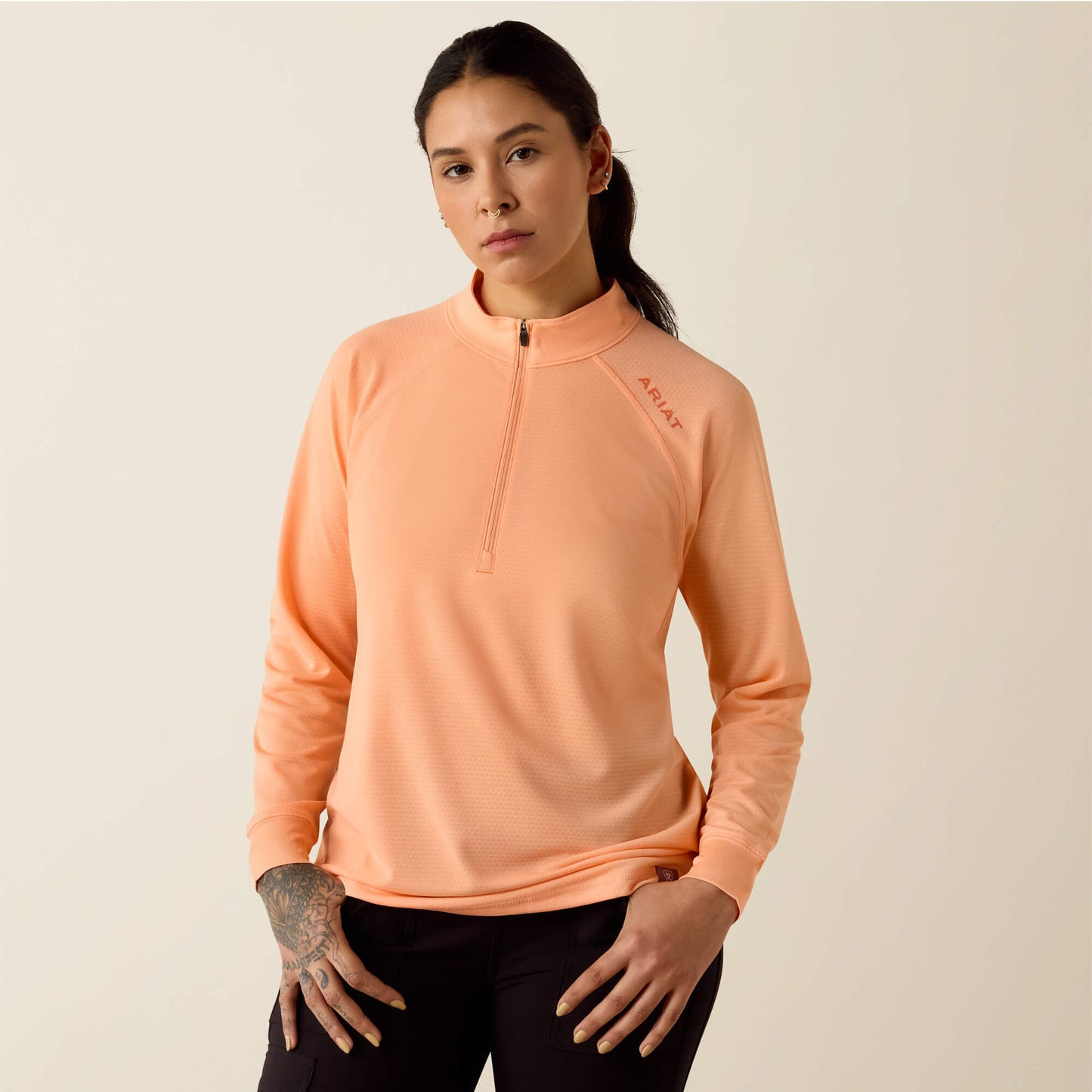 Ariat Rebar Heat Fighter 1/2 Zip T-Shirt