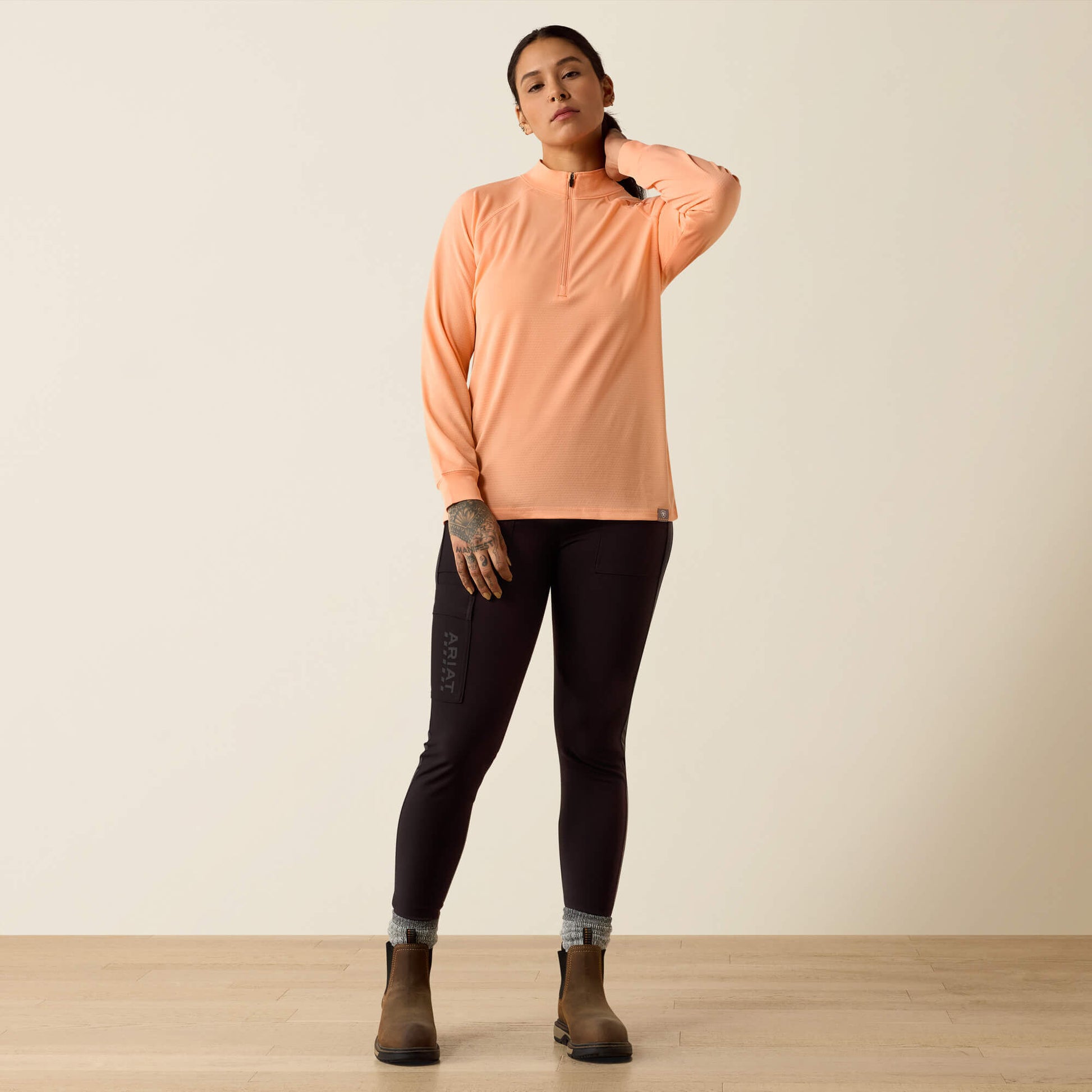 Ariat Rebar Heat Fighter 1/2 Zip T-Shirt