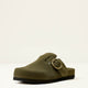OLIVE SUEDE