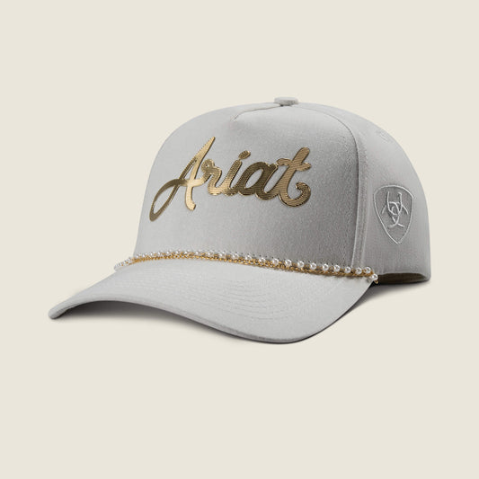 Ariat Ariat Script With Pearl Rope Brim Cap