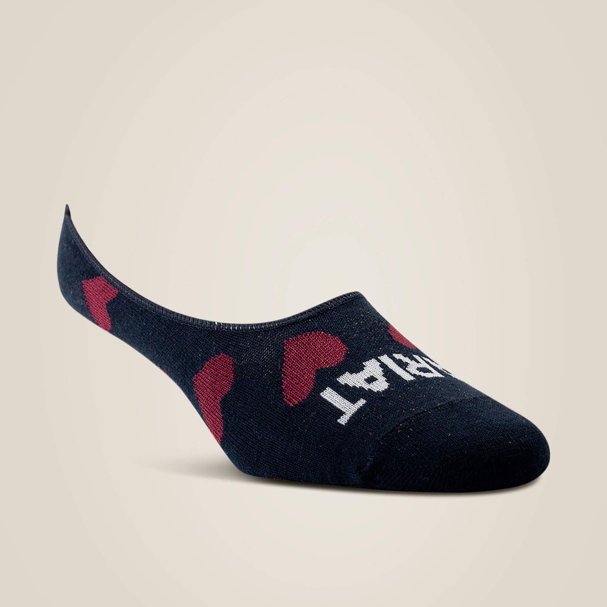 Ariat No Slip No Show Sock 2 Pair Multi Color Pack