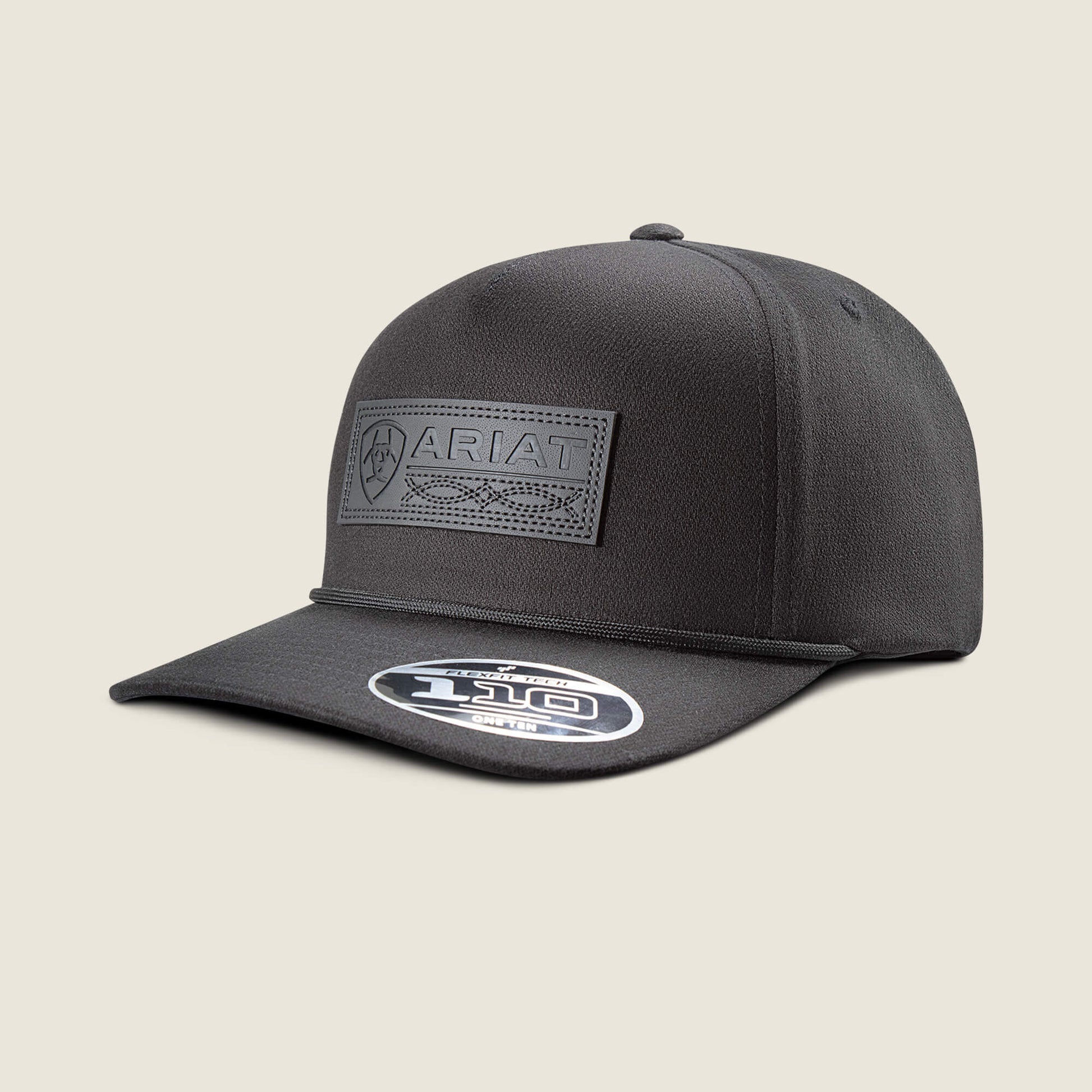 Ariat Boot Stitch Faux Leather Patch Cap