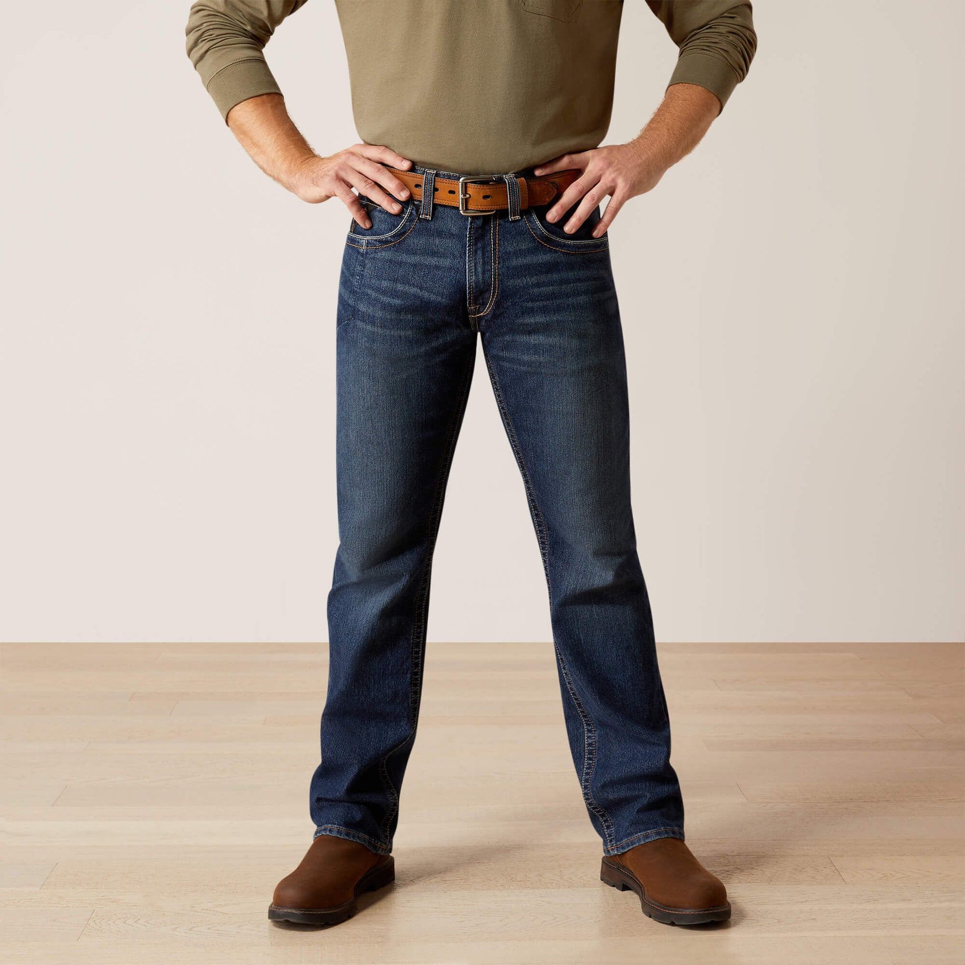 Ariat Rebar M5 Straight Rail DuraStretch Straight Leg Jeans