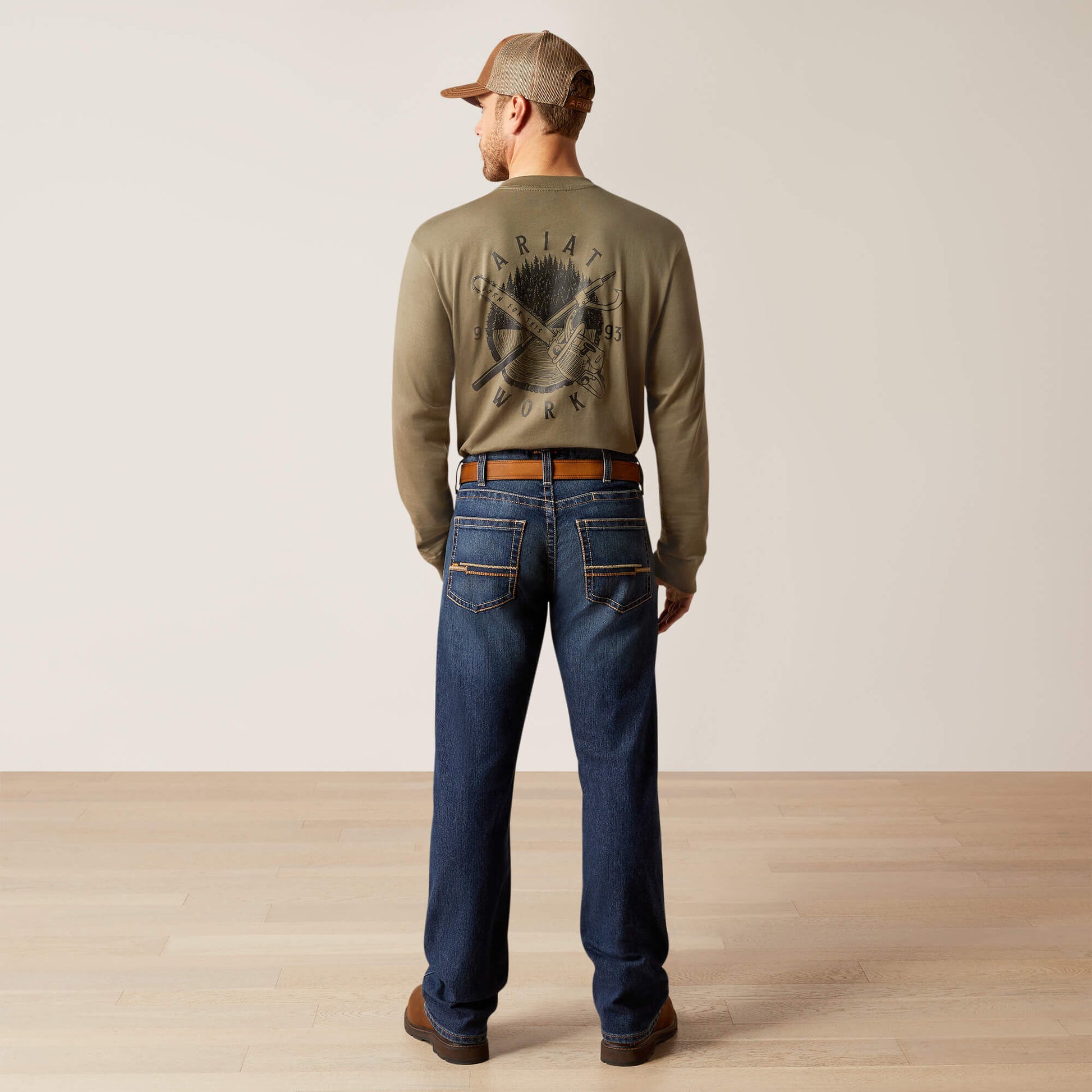 Ariat Rebar M5 Straight Rail DuraStretch Straight Leg Jeans