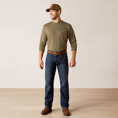 Ariat Rebar M5 Straight Rail DuraStretch Straight Leg Jeans