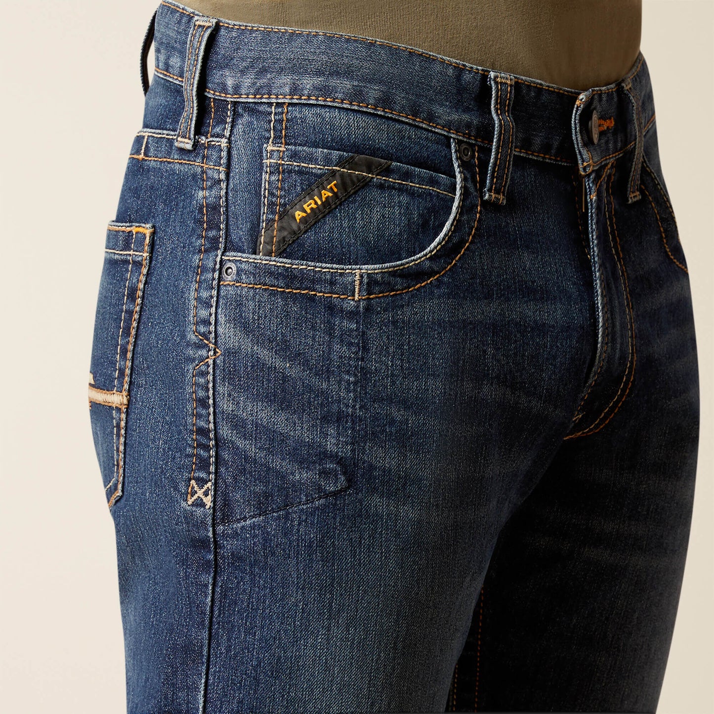 Ariat Rebar M5 Straight Rail DuraStretch Straight Leg Jeans