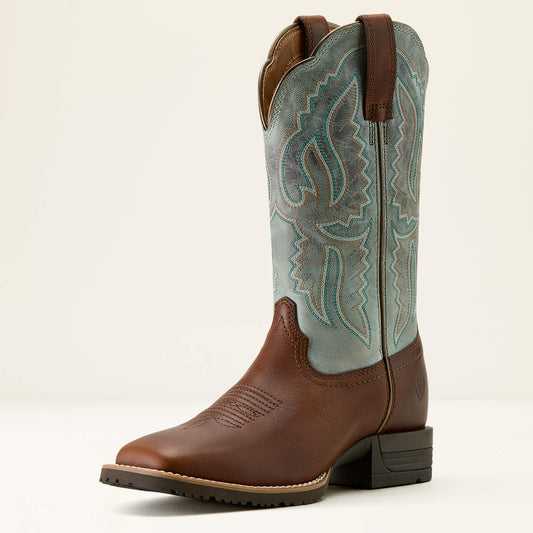 Ariat Hybrid Ranchwork Wide Square Toe Western Boot