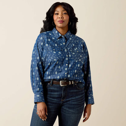 Ariat Wild Blue Western Snap Shirt