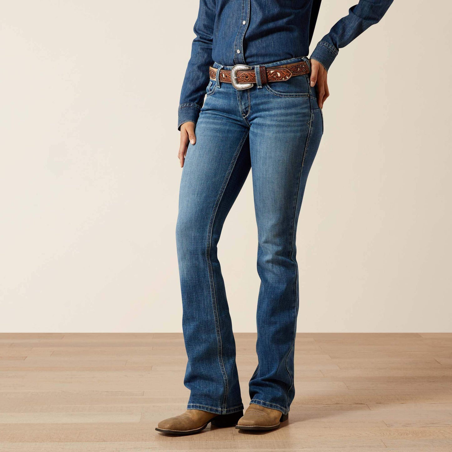 Ariat Mid Rise Aisha Boot Cut Jean