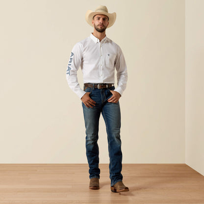 Ariat Team Logo Lightweight Twill Fitted Shirt