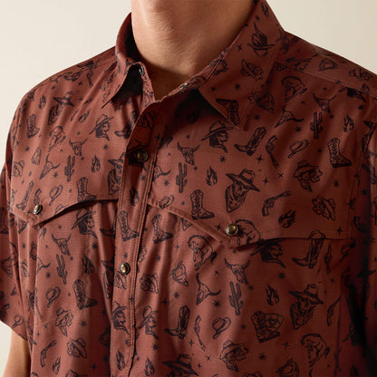 Ariat Printed VentTEK Western Yoke Classic Fit Snap Shirt