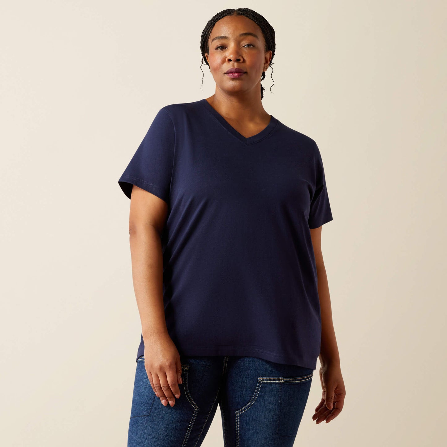 Ariat Rebar Cotton Strong Standard V-Neck T-Shirt