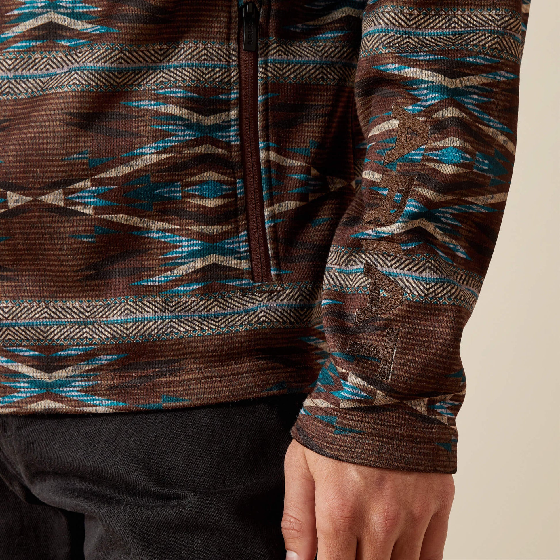 Ariat Caldwell Logo 1/4 Zip Sweater