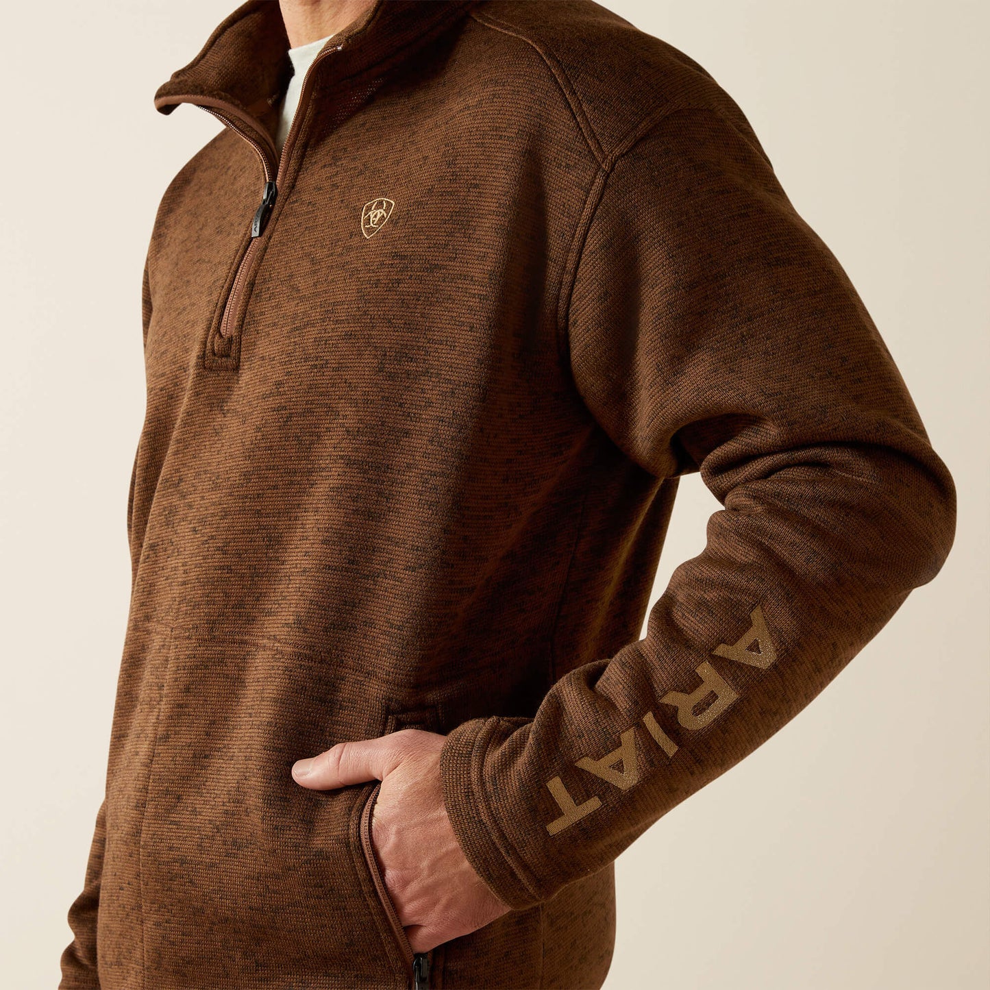 Ariat Caldwell Logo 1/4 Zip Sweater