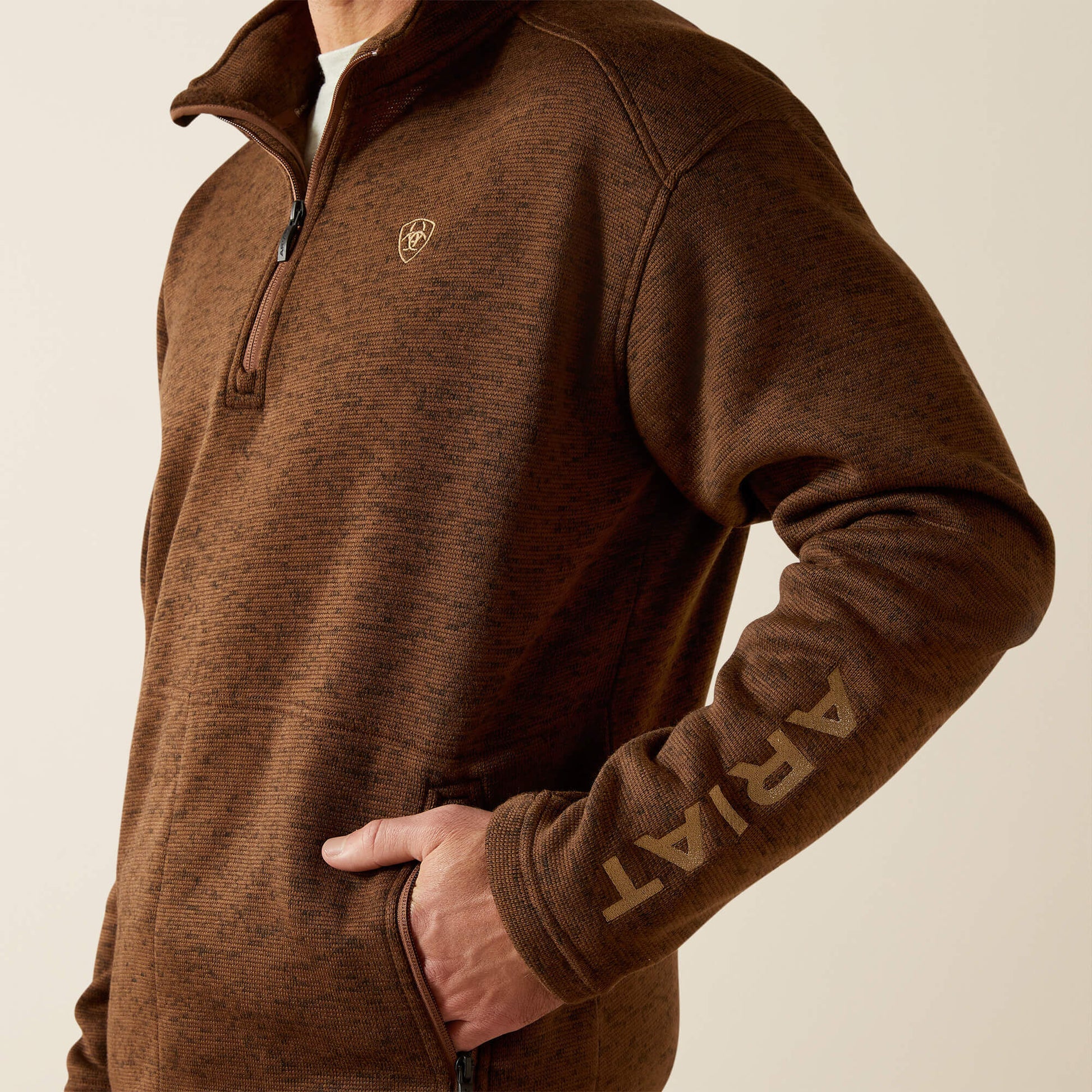 Ariat Caldwell Logo 1/4 Zip Sweater