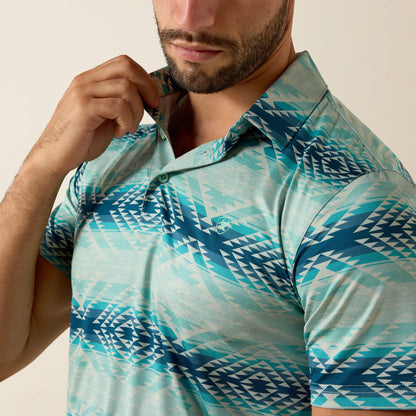 Ariat All Over Print Heathered Classic Fit Polo