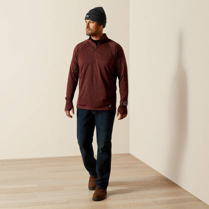 Ariat Rebar Gridwork Baselayer 1/4 Zip T-Shirt