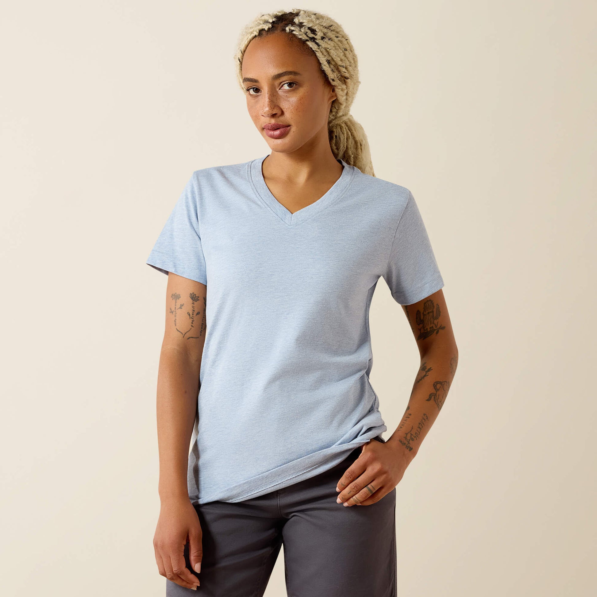 Ariat Rebar Cotton Strong Standard V-Neck T-Shirt
