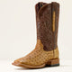 TAN FULL QUILL OSTRICH/HICKORY SMOKE