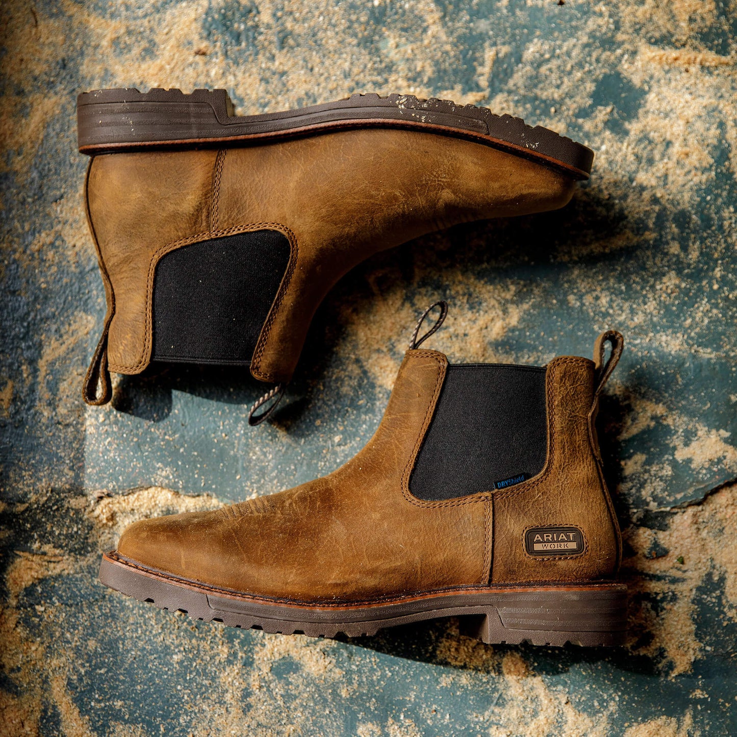 Ariat Activator Chelsea Waterproof Wide Square Toe Work Boot
